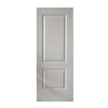 GO-B1a  America double doors white primer modern smooth pre hung door skin Moulded hdf doors wood